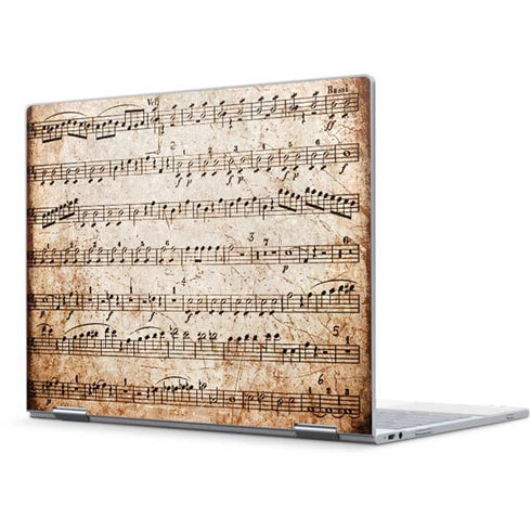 Antique Notes Pixelbook Skin